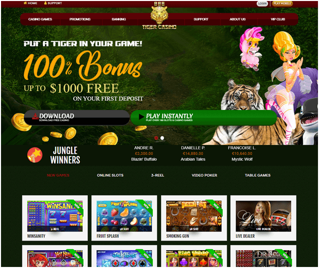 888 tiger casino pour jouer à des jeux de table de blackjack