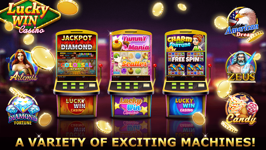 Application gratuite Lucky Win Casino pour jouer aux machines à sous et aux jeux de table