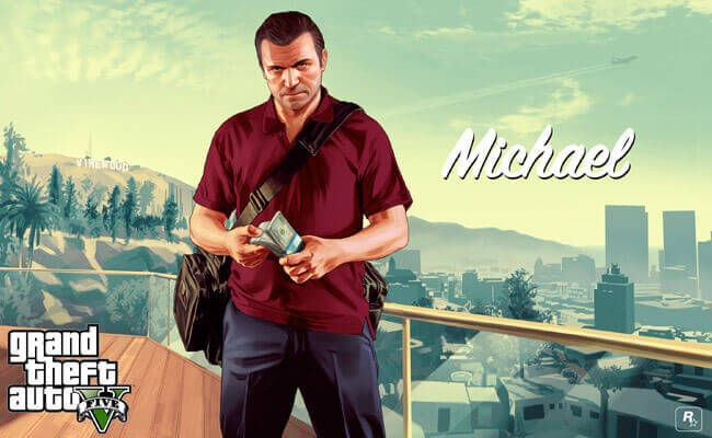 Un personnage virtuel dans le jeu Grand Theft Auto V