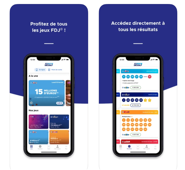La Française des Jeux accessible depuis votre mobile
