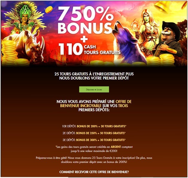 Le dépôt avec Neosurf dans certains casinos en ligne vous offre également un excellent bonus de dépôt.